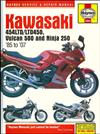 Kawasaki 454LTD, LTD450, Vulcan 500 & Ninja 250 1985 - 2007
Haynes Owners Service & Repair Manual
