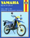 Yamaha RD & DT125LC 1982 -1987 Haynes Owners Service & Repair Manual
